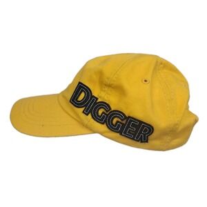 Cat Digger Youth/Kids Hat Cap Strapback Yellow